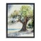 Stupell Industries Watercolor Tree on Shore Floater Framed Canvas Wall Art Design by Svetlana Aleynikova